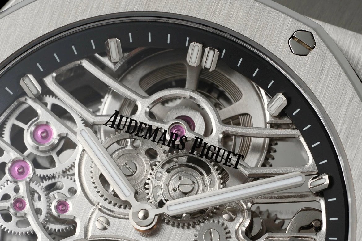 오데마 피게 로얄 오크 셀프와인딩 플라잉 투르비옹 오픈워크 스켈레톤다이얼 블랙 러버밴드 26735