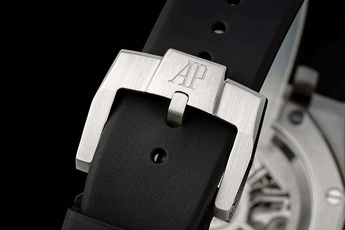 오데마 피게 로얄 오크 셀프와인딩 플라잉 투르비옹 오픈워크 스켈레톤다이얼 블랙 러버밴드 26735