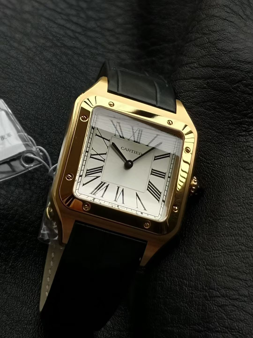 까르띠에 산토스 뒤몽 엑스트라 라지 골드