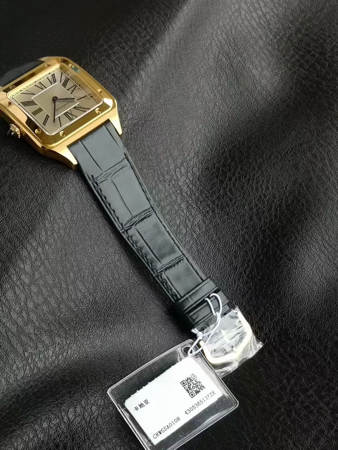 까르띠에 산토스 뒤몽 엑스트라 라지 골드