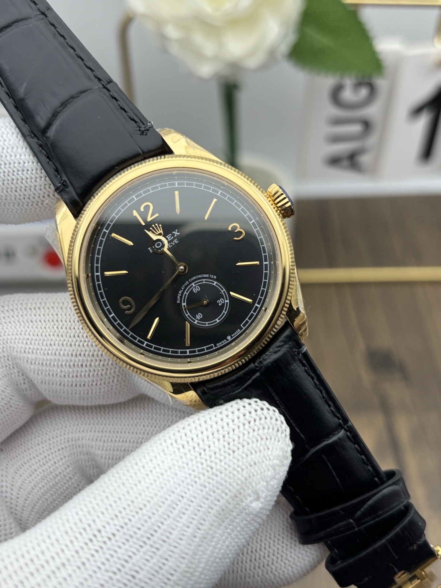 롤렉스 퍼페츄얼 1908 옐로우 골드