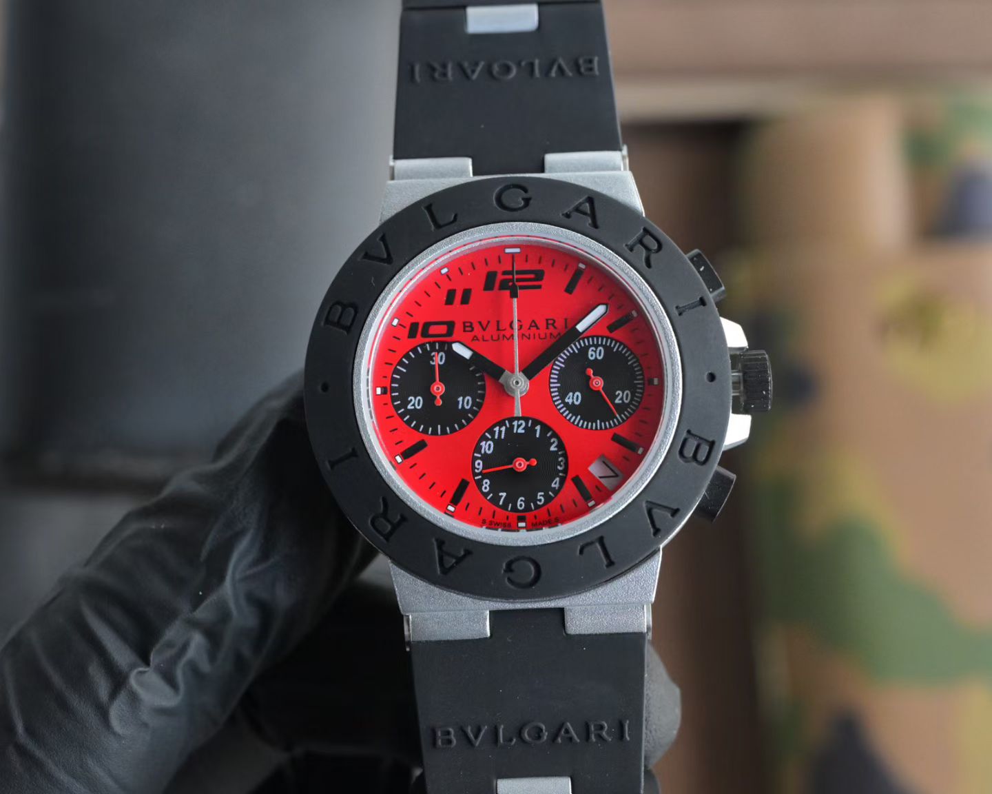 불가리 알루미늄 크로노그래프