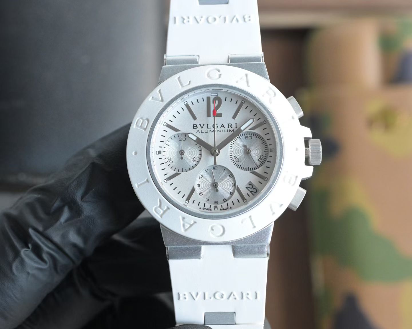 불가리 알루미늄 크로노그래프