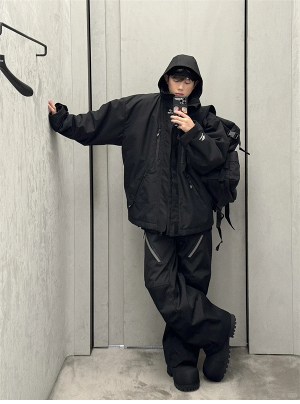 발렌시아가 3B 스포츠 아이콘 스키 파카 자켓