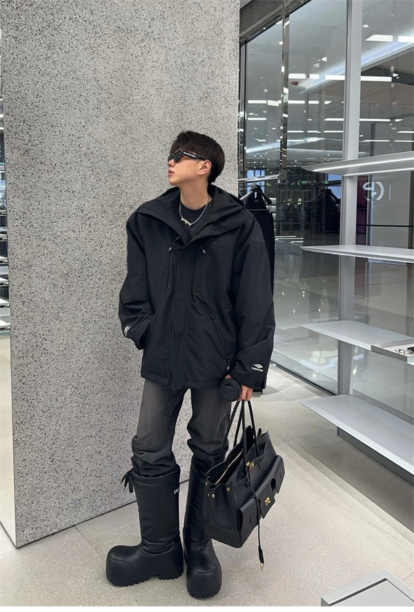 발렌시아가 3B 스포츠 아이콘 스키 파카 자켓