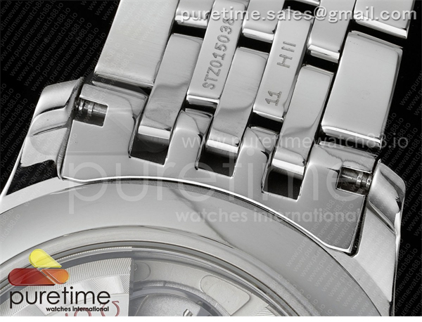 VS공장 오메가 드 빌 스틸 블루다이얼 브레이슬릿 De Ville Date SS VSF 1_1 Best Edition Blue Dial on SS Bracelet A8800