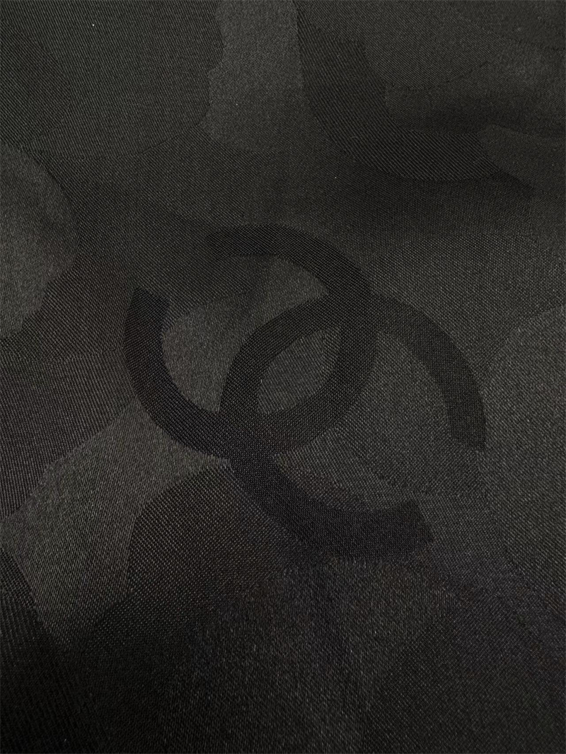 샤넬 숄카라 체크 버튼 울 트위드 자켓