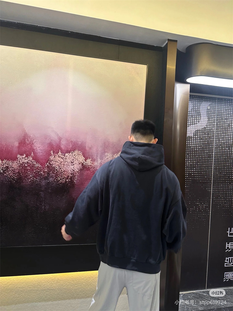 발렌시아가 나노 BB 로고 후디