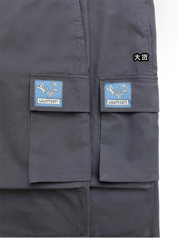 루이비통 GOTS 오가닉 코튼 릴랙스드 카고 팬츠