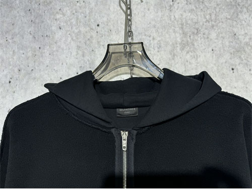 발렌시아가 24SS 로고 후드 집업 스웨트셔츠