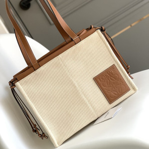 로에베 쿠션 캔버스 토트백