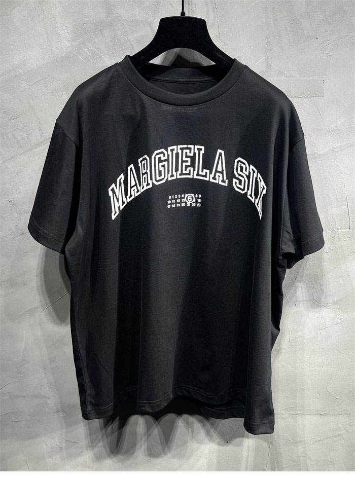 메종 마르지엘라 MM6 로고 반팔 티셔츠