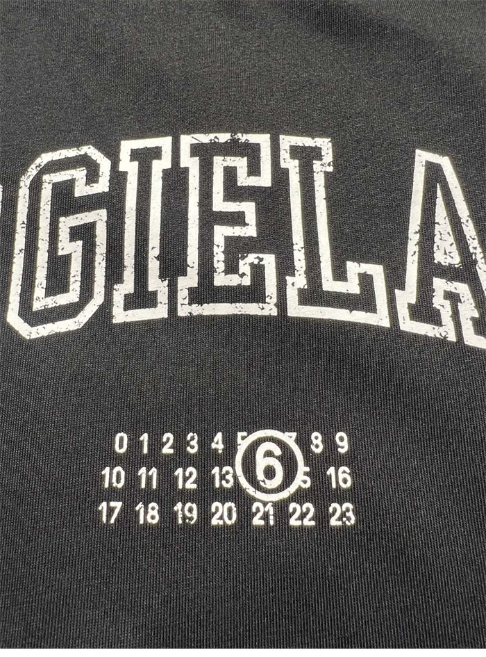 메종 마르지엘라 MM6 로고 반팔 티셔츠