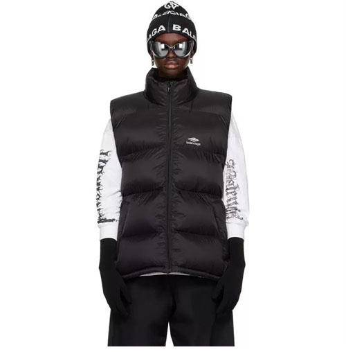 발렌시아가 3B 스포츠 아이콘 스키 푸퍼 패딩 베스트