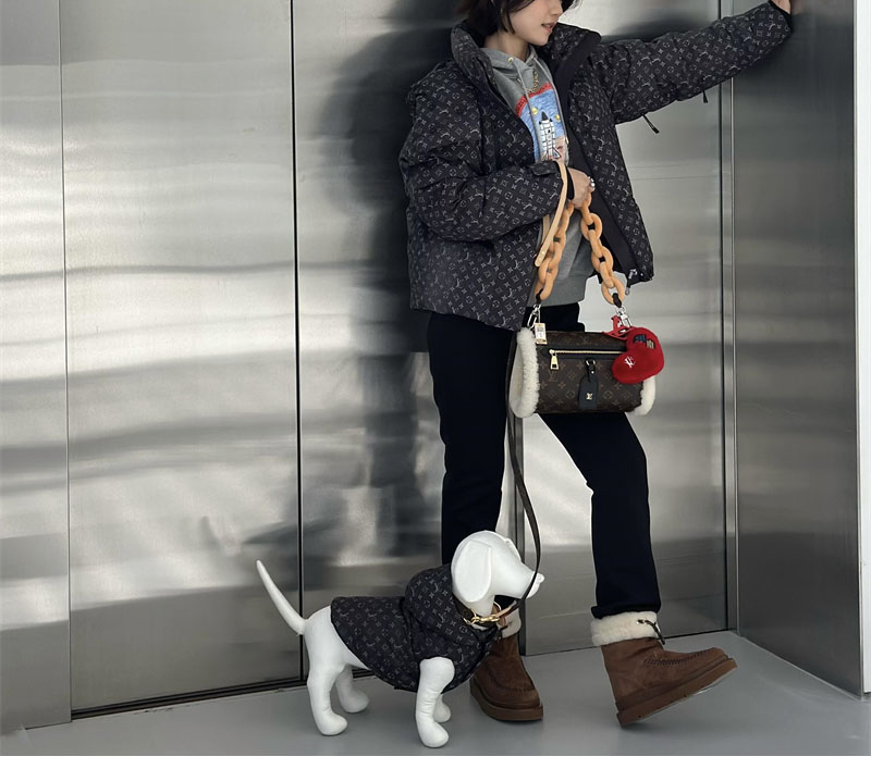 루이비통 데님 이팩트 모노그램 스키 자켓