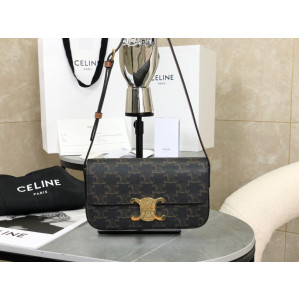 Celine Claude Triomphe Shoulder Bag Calfskin