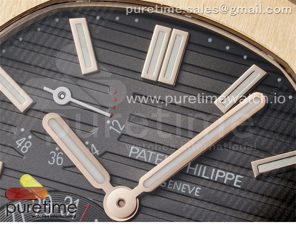 PP공장 파텍필립 노틸러스 5712 로즈골드금통 브라운다이얼 브라운가죽스트랩 Nautilus 5712 RG PPF 1_1 Best Edition Brown Dial on Brown Leather Strap A240 Super Clone V2 PPF공장