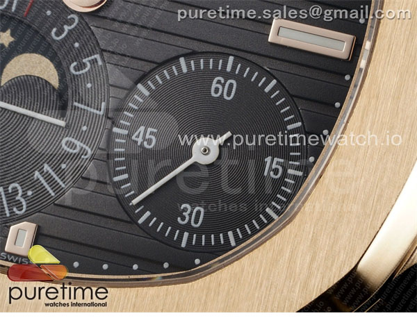 PP공장 파텍필립 노틸러스 5712 로즈골드금통 브라운다이얼 브라운가죽스트랩 Nautilus 5712 RG PPF 1_1 Best Edition Brown Dial on Brown Leather Strap A240 Super Clone V2 PPF공장