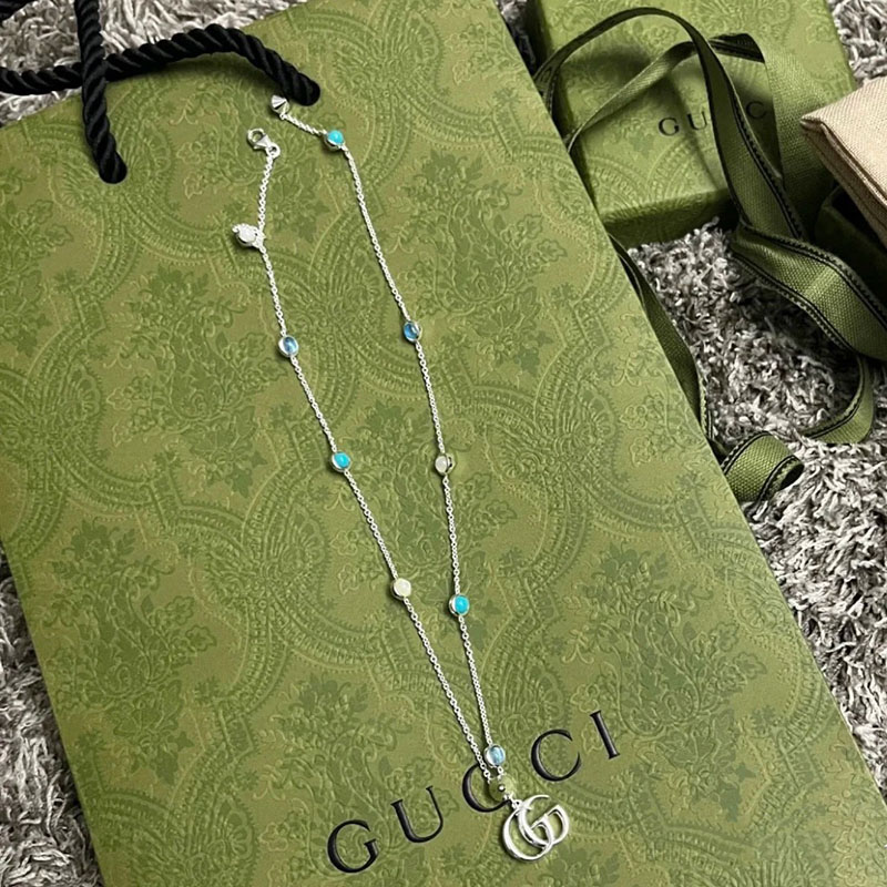 구찌 925 실버 마몬트 목걸이