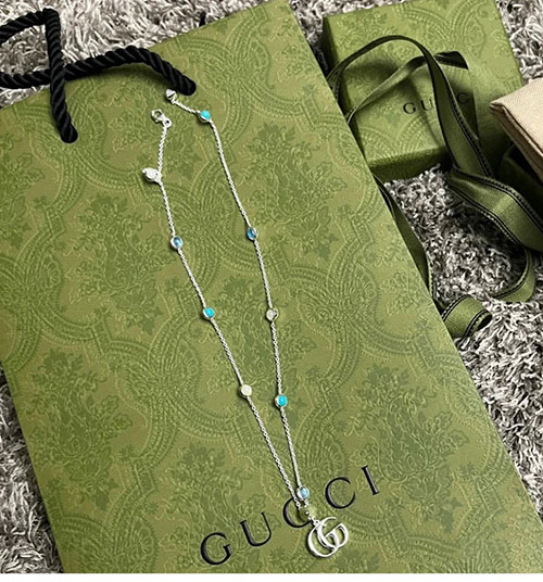 구찌 925 실버 마몬트 목걸이