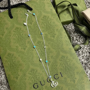 구찌 925 실버 마몬트 목걸이