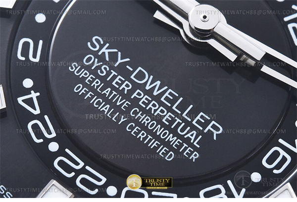 ZF공장 롤렉스 스카이드웰러 스틸 블랙다이얼 러버스트랩 텅스텐 Skydweller 336239 Wt WG_RU Black ZF V2 Asia 2824
