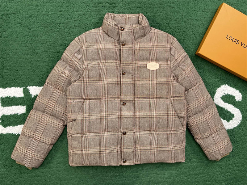 루이비통 트위드 다운 블루종