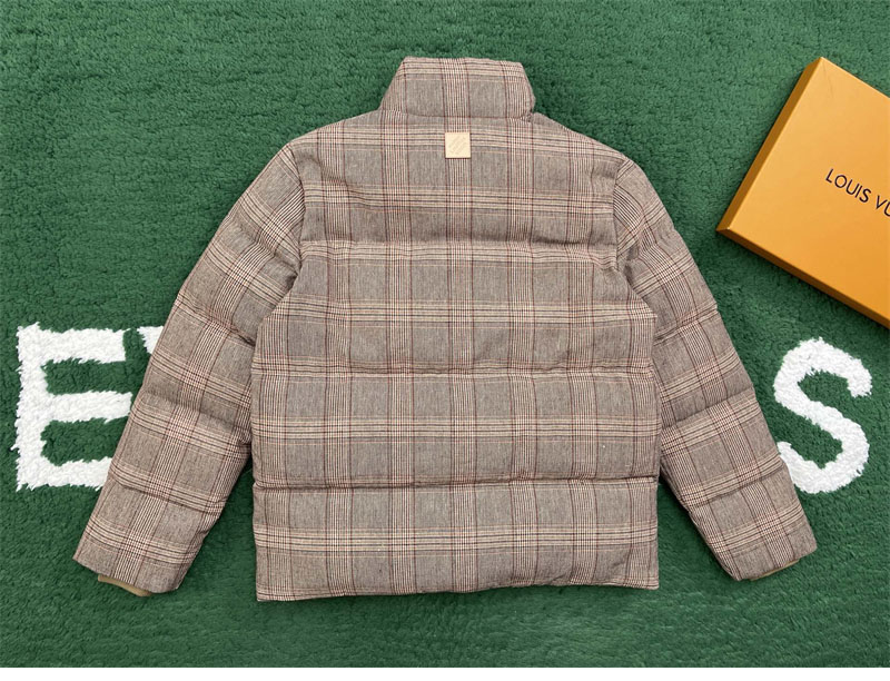 루이비통 트위드 다운 블루종