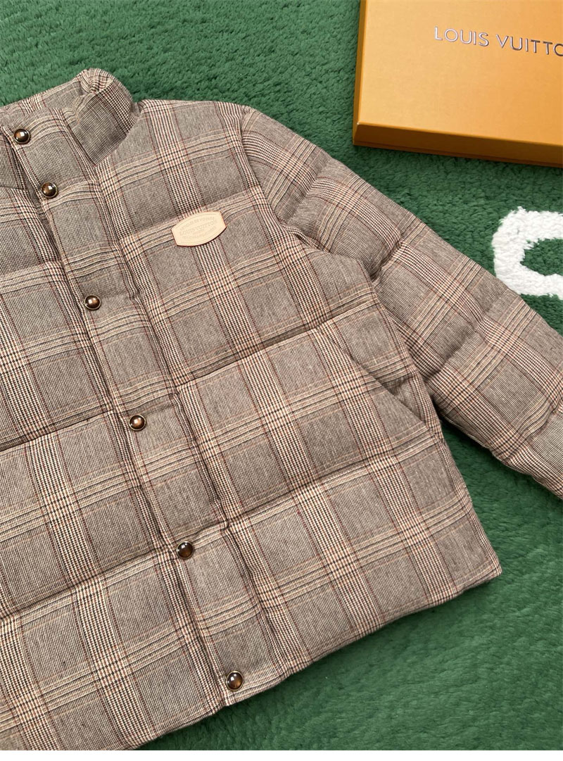 루이비통 트위드 다운 블루종