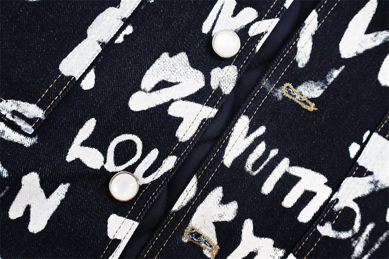 루이비통 x 니고 LV 스크리블 데님 카라리스 자켓