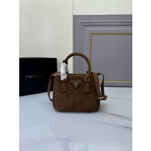 프라다 미니 갤러리아 스웨이드 토트백