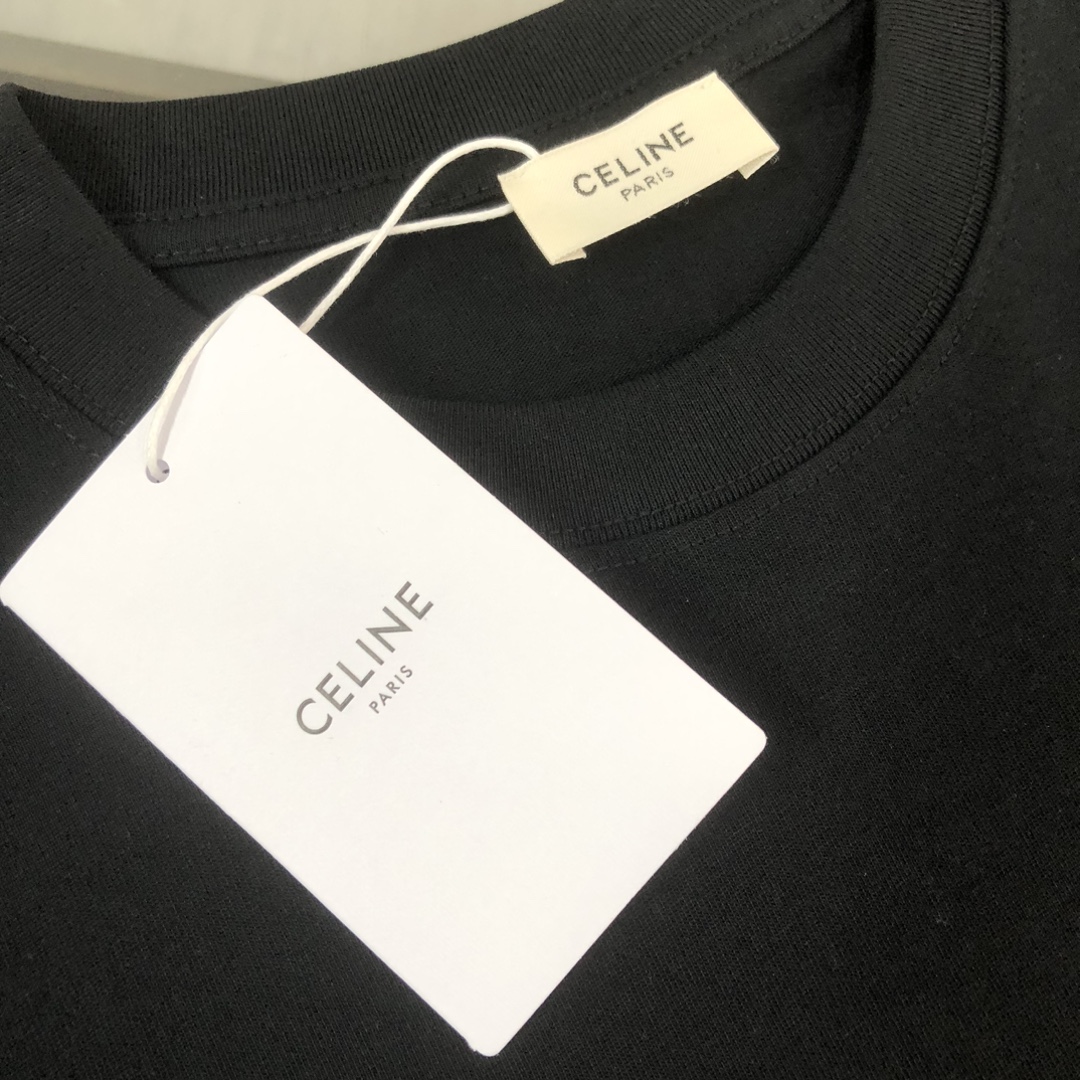 셀린느 로고 루즈 티셔츠