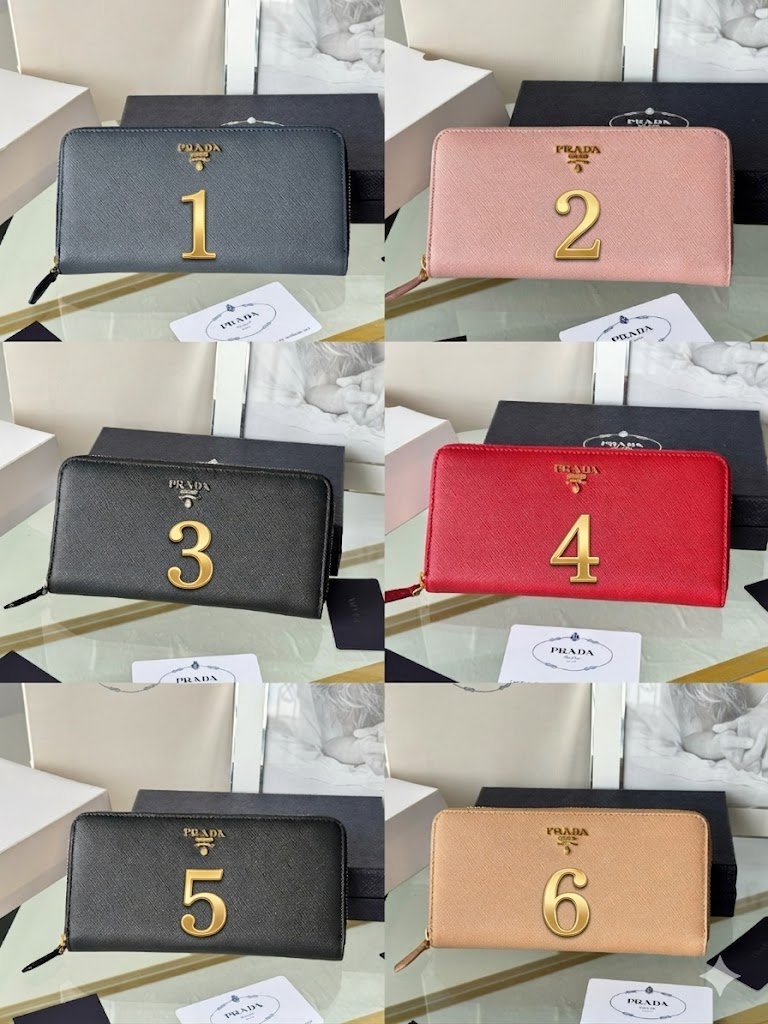 프라다 사피아노 지퍼 어라운드