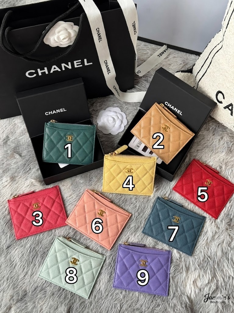 샤넬 클래식 지퍼 카드 홀더