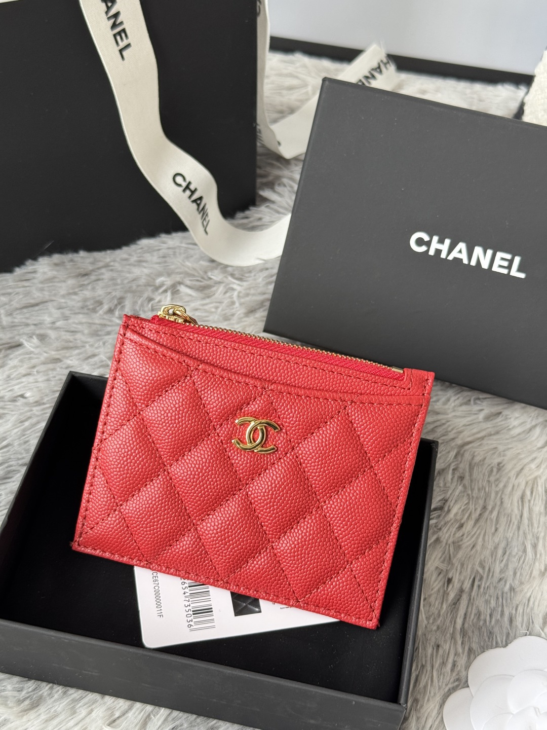 샤넬 클래식 지퍼 카드 홀더