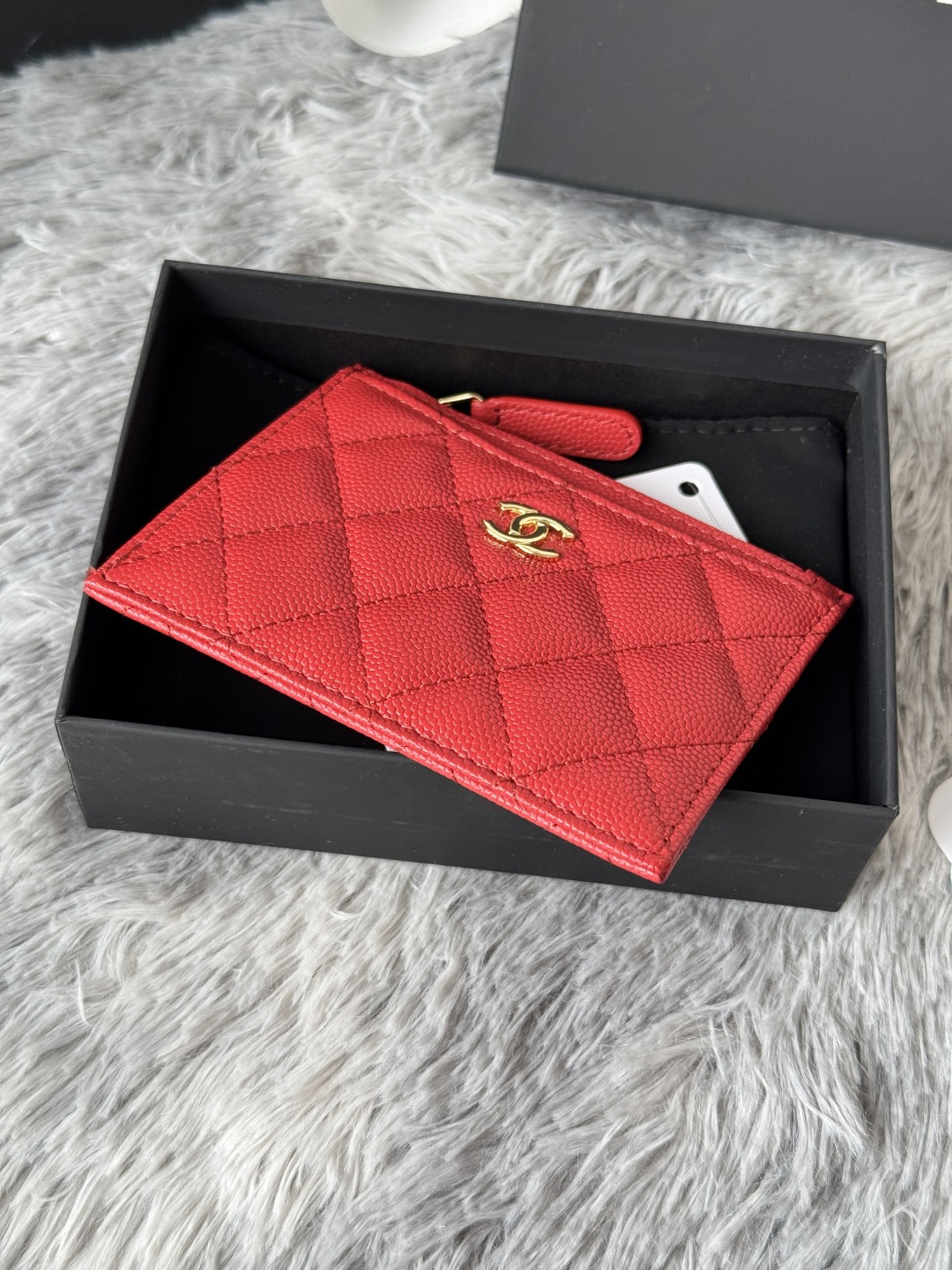 샤넬 클래식 지퍼 카드 홀더