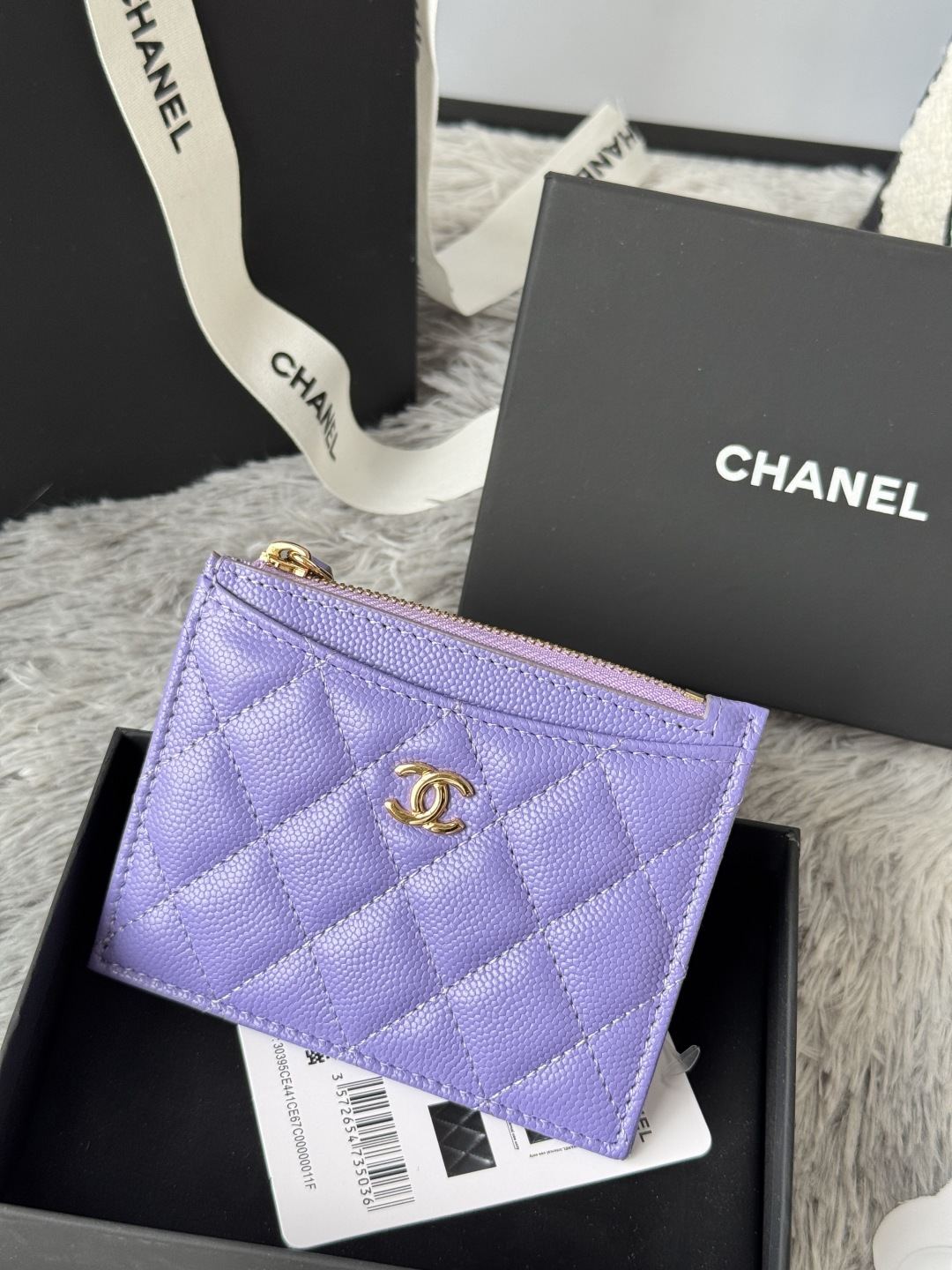 샤넬 클래식 지퍼 카드 홀더