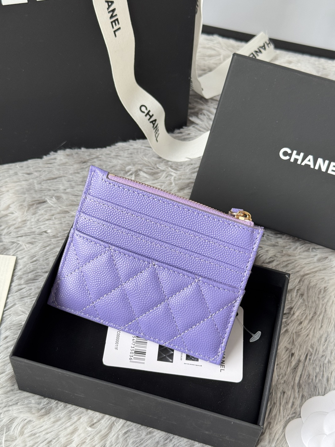 샤넬 클래식 지퍼 카드 홀더