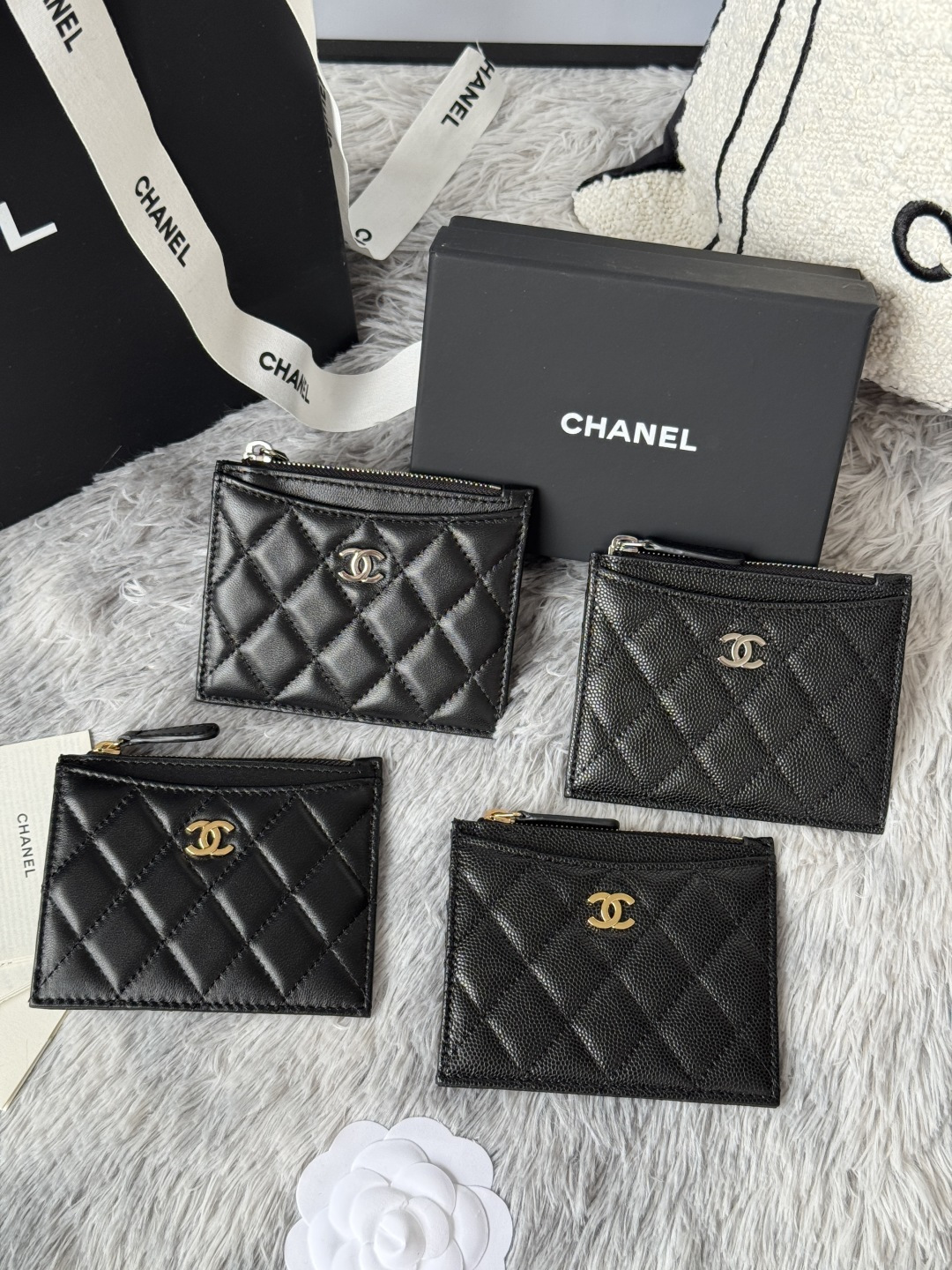 샤넬 클래식 지퍼 카드 홀더