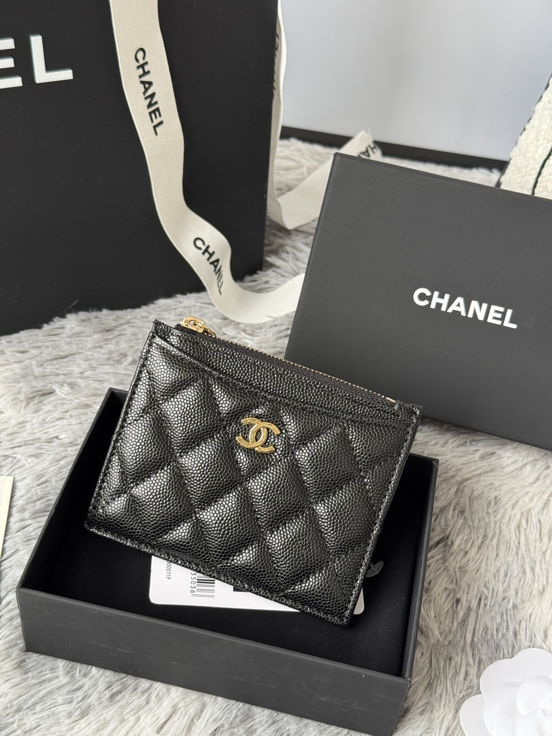 샤넬 클래식 지퍼 카드 홀더