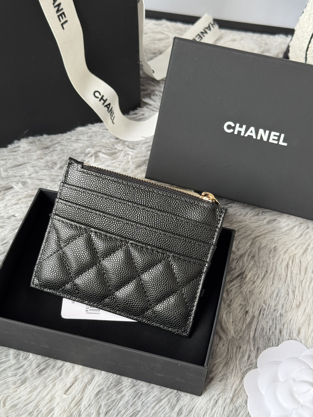 샤넬 클래식 지퍼 카드 홀더