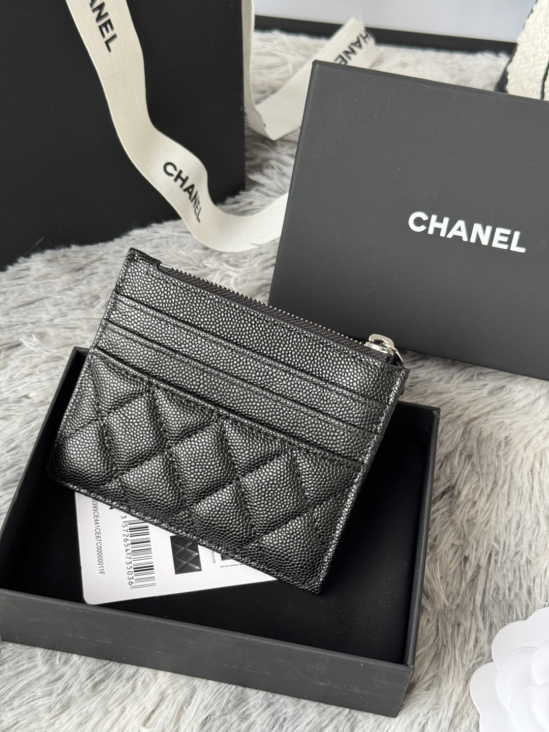 샤넬 클래식 지퍼 카드 홀더