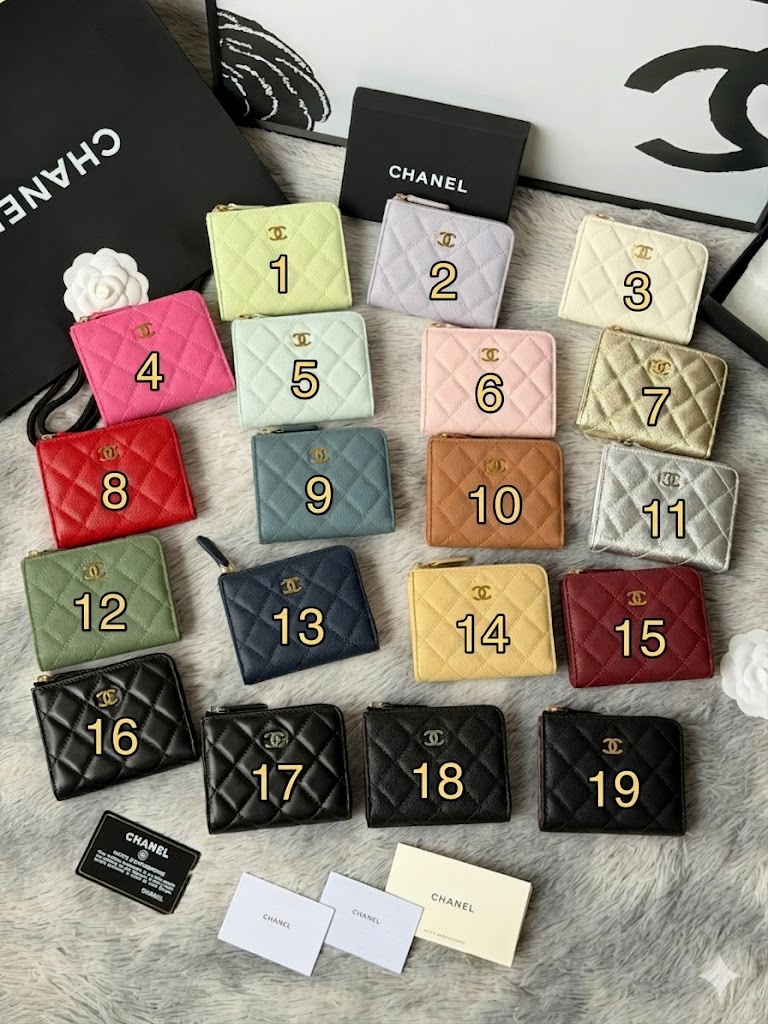 샤넬 클래식 L 지퍼 카드 홀더