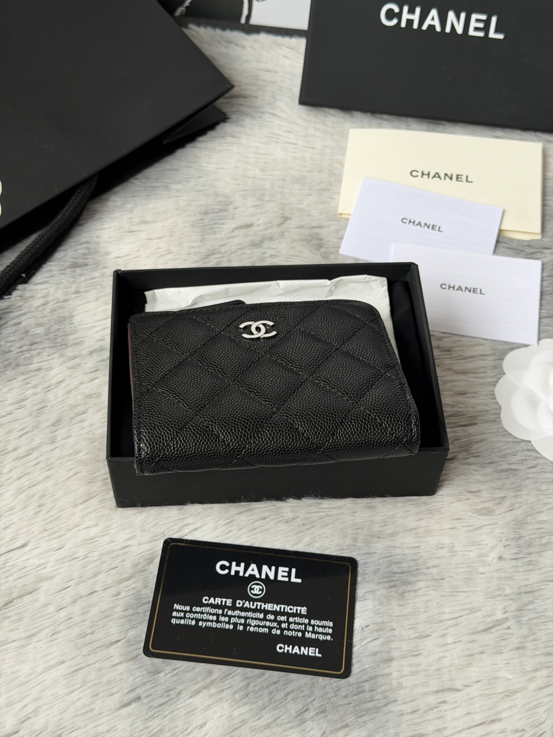 샤넬 클래식 L 지퍼 카드 홀더