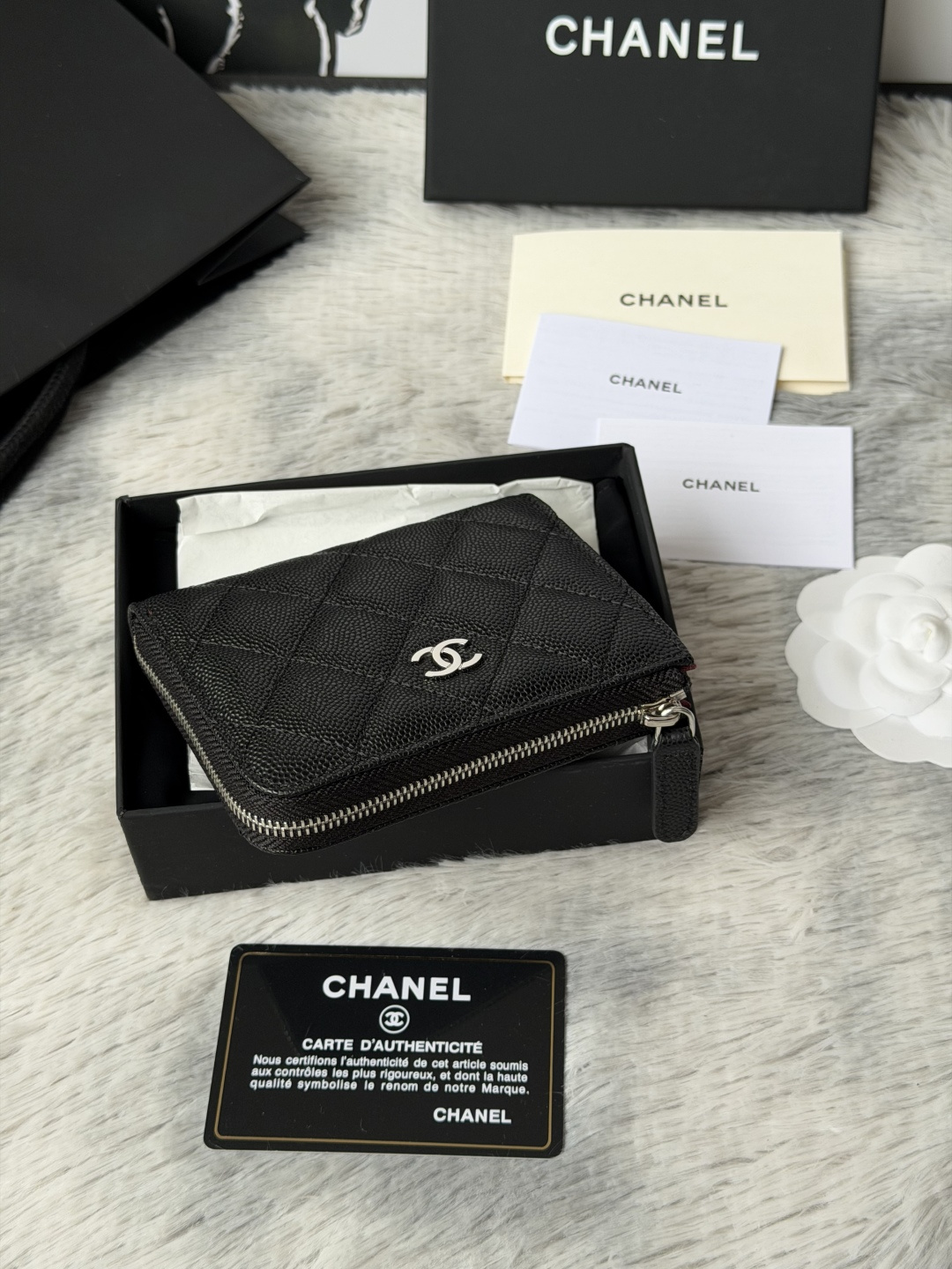 샤넬 클래식 L 지퍼 카드 홀더