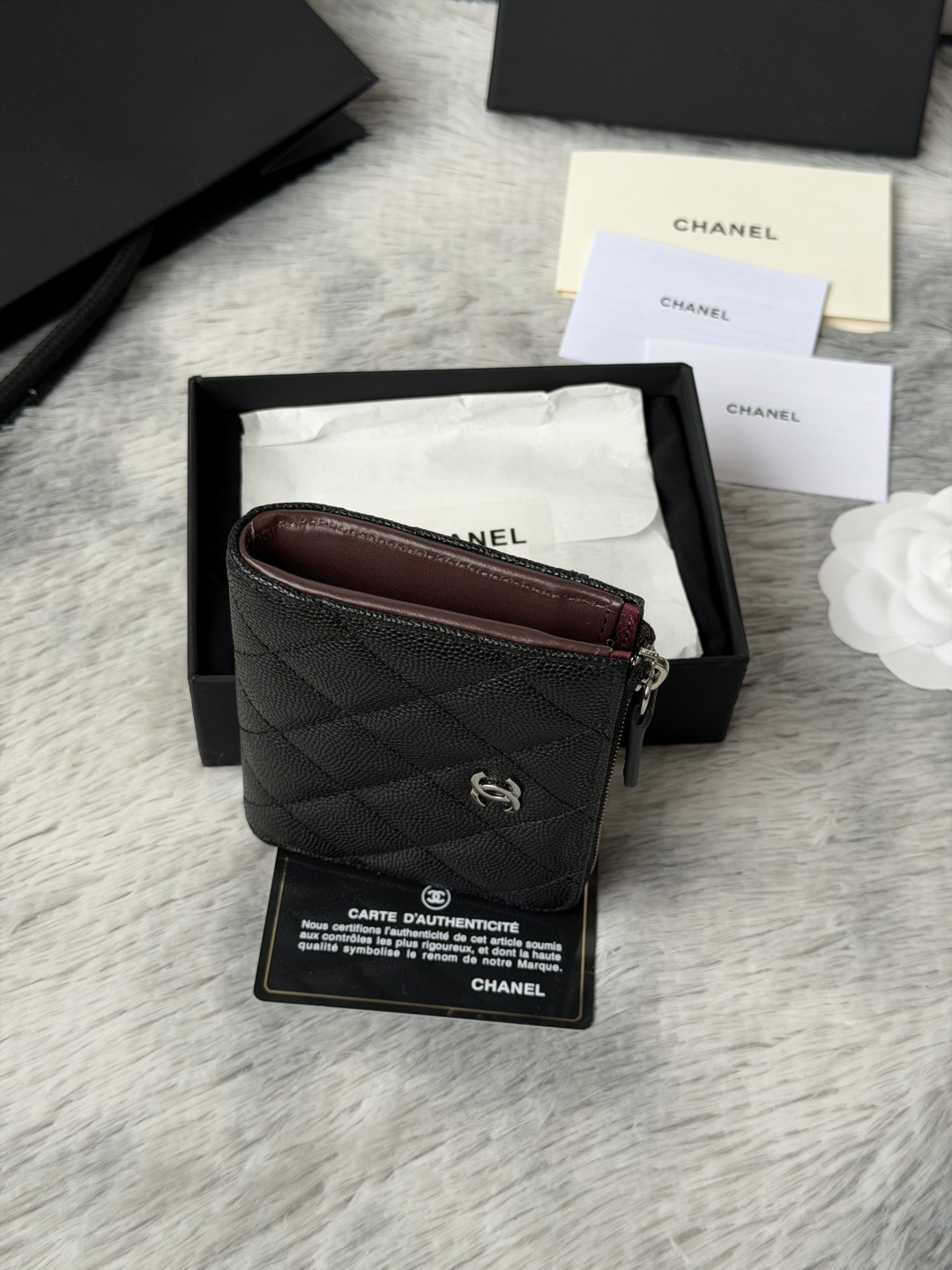 샤넬 클래식 L 지퍼 카드 홀더