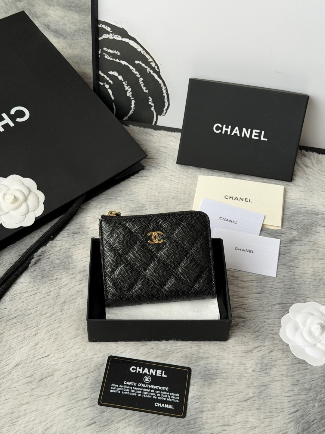 샤넬 클래식 L 지퍼 카드 홀더