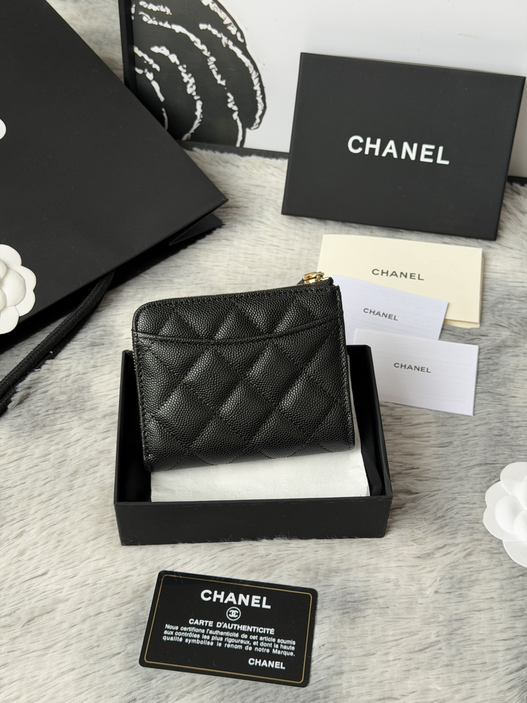 샤넬 클래식 L 지퍼 카드 홀더