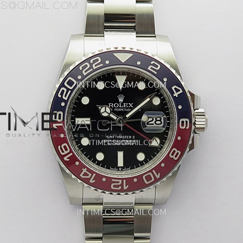 APS공장 롤렉스 GMT마스터2 BLRO 레드앤블루베젤 오이스터브레이슬릿 GMT-Master II 126710 BLRO Red_Blue Ceramic 904L SS APSF 1_1 Best Edition Blue Dial On Oyster Bracelet VR3285 CHS