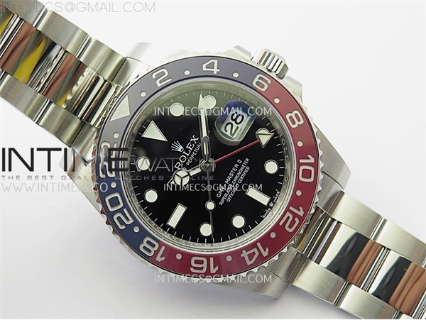 APS공장 롤렉스 GMT마스터2 BLRO 레드앤블루베젤 오이스터브레이슬릿 GMT-Master II 126710 BLRO Red_Blue Ceramic 904L SS APSF 1_1 Best Edition Blue Dial On Oyster Bracelet VR3285 CHS